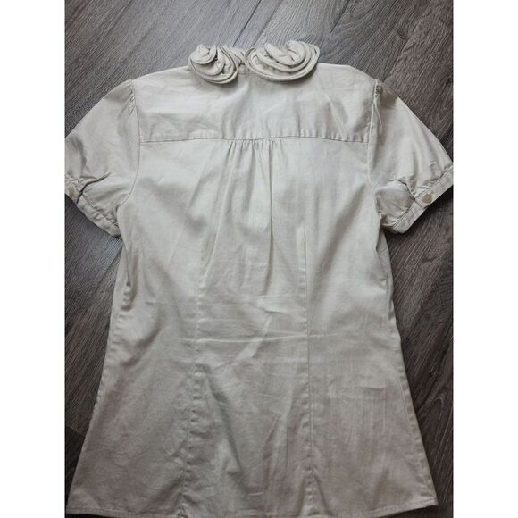 The Limited Ruffled Button Down Shirt XS - Picture 2 of 4